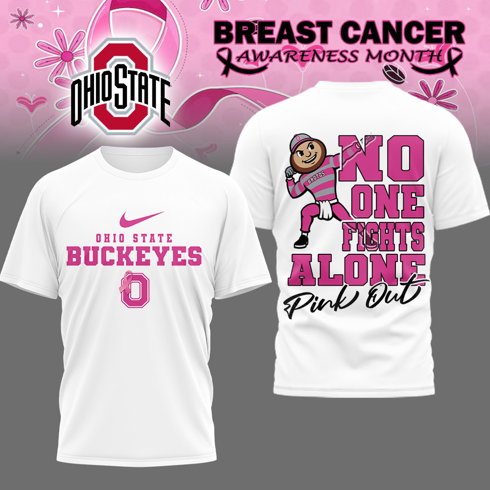 Ohio State Buckeyes | Premium NCAA Breast Cancer October T-Shirt MM