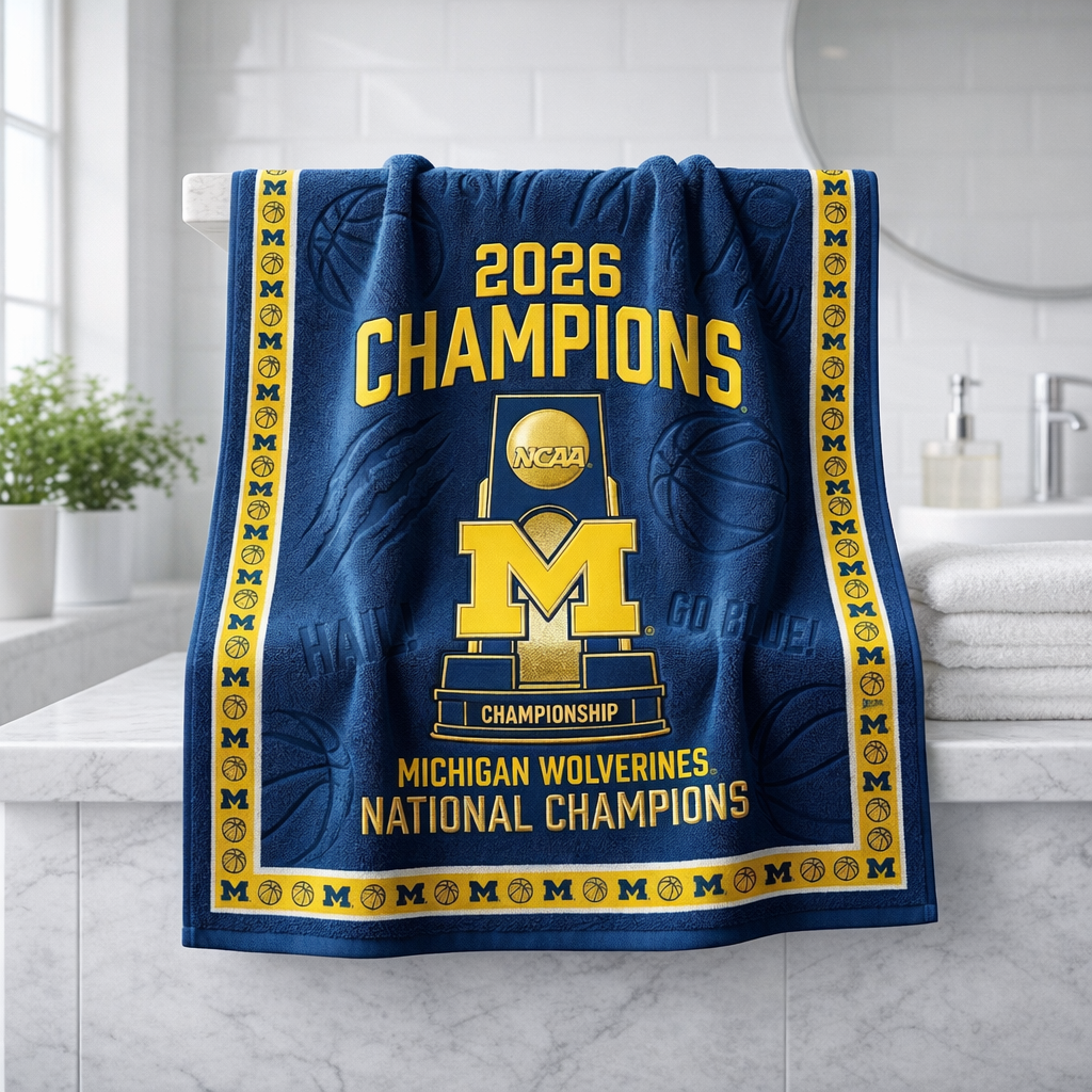 Michigan Wolverines 2026 National Champions Commemorative Towel