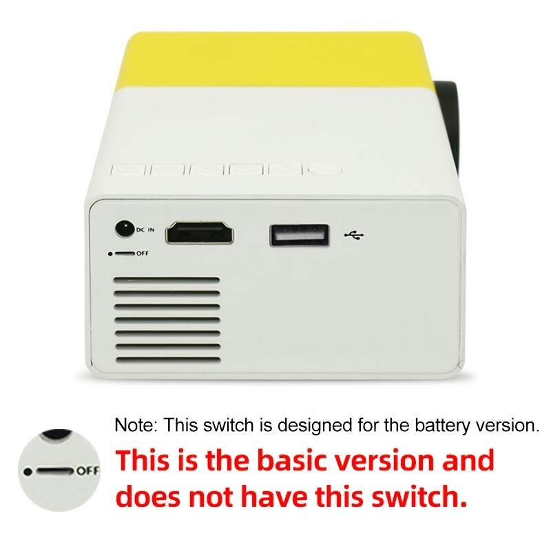 HD Mini Projector , Support For HDMI, USB, And Memory SD Card - Enhance Your Movie, TV, And Gaming Experience,For Office/School/Meeting/Team Building/Presentation.Compatible With Android/IOS/Windows