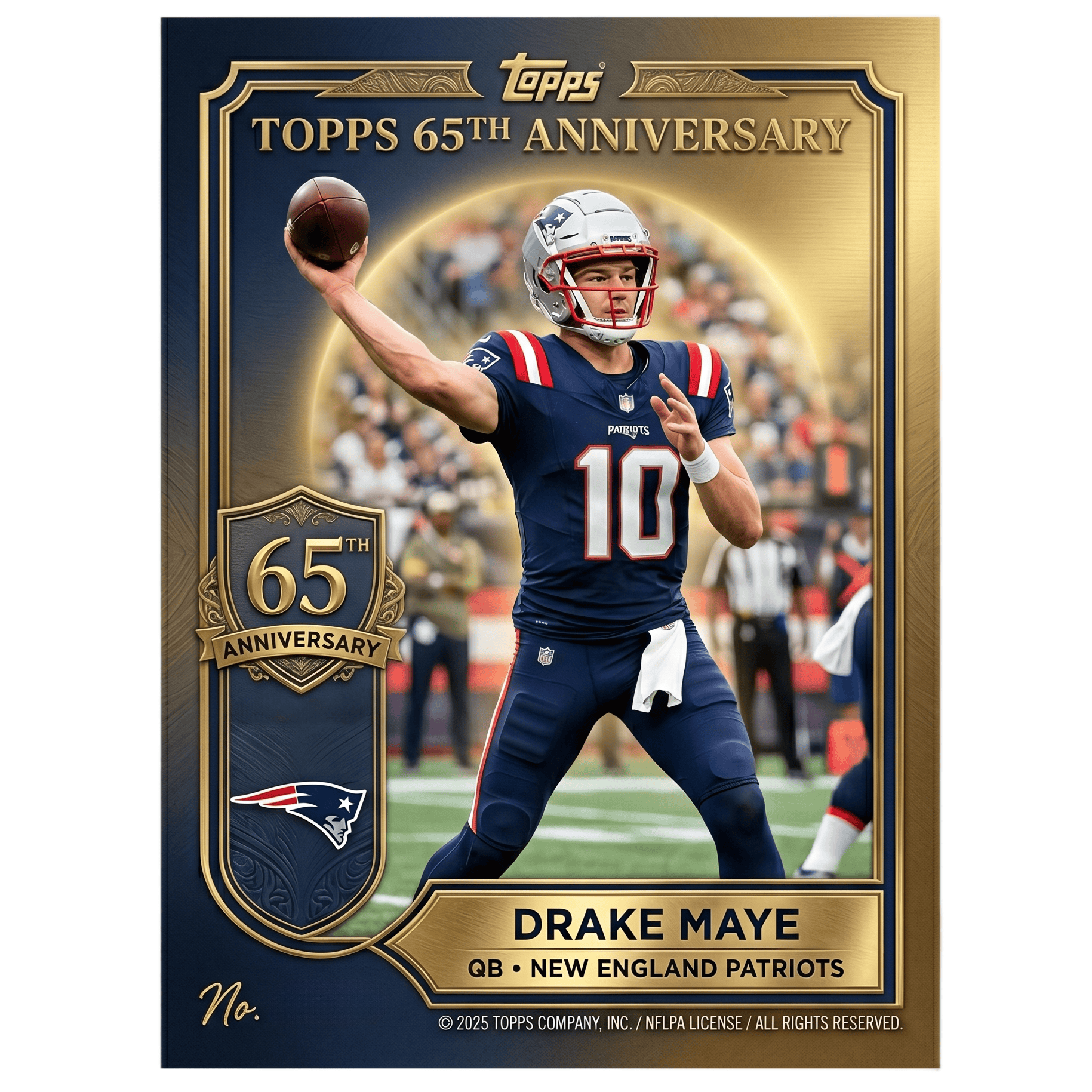 2026 New England Patriots 65th Anniversary Hobby Box