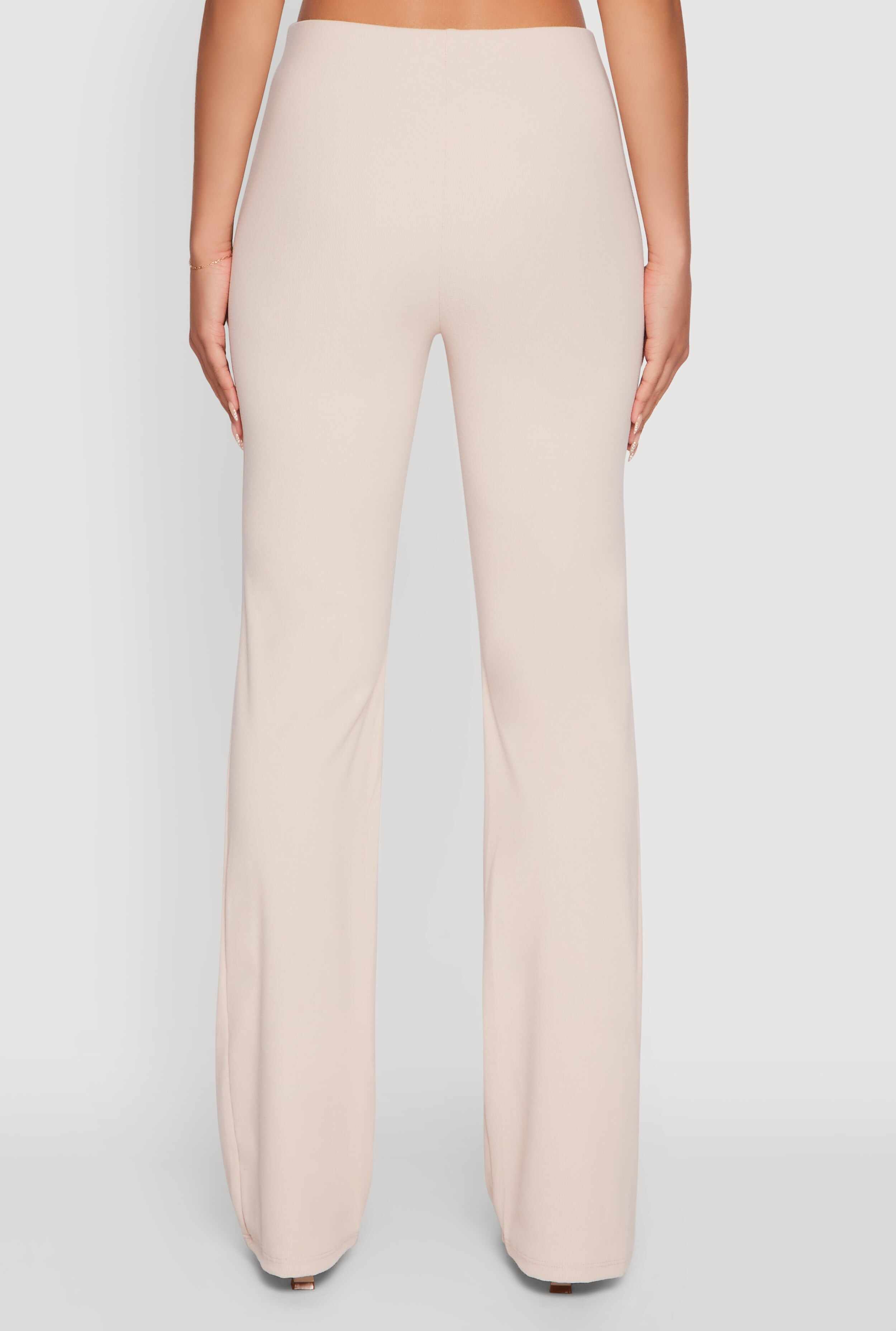Brushed Knit Pull On Dress Pants