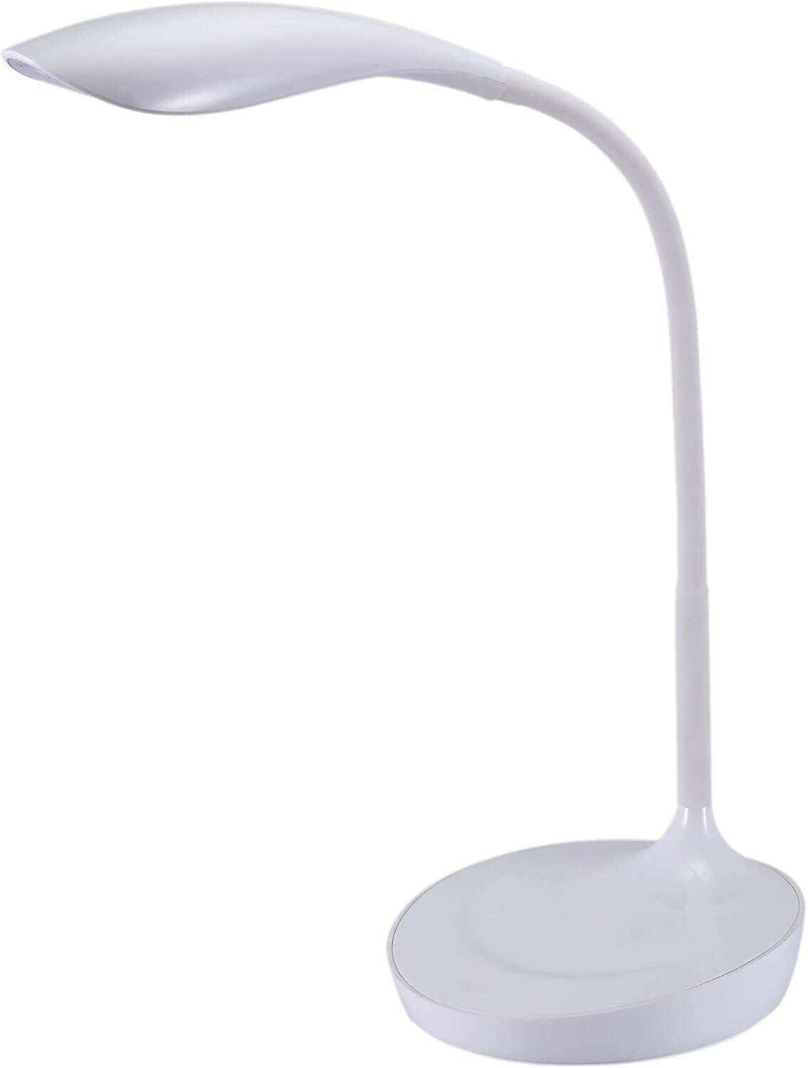 Bostitch Office LED Gooseneck Desk Lamp with USB Charging Port, 3 Dimming Levels, Touch Control, Blue (VLED1502-BLUE)