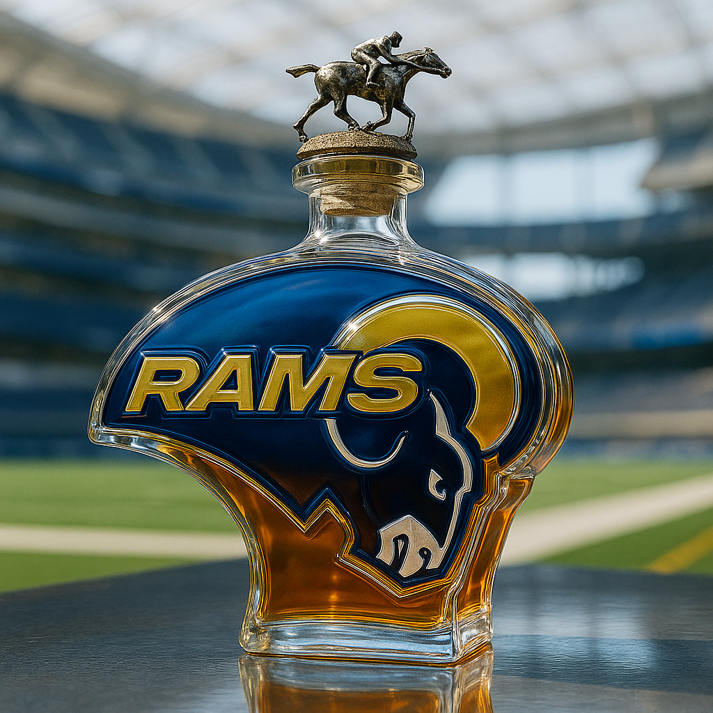 Los Angeles Rams Whiskey Bottle