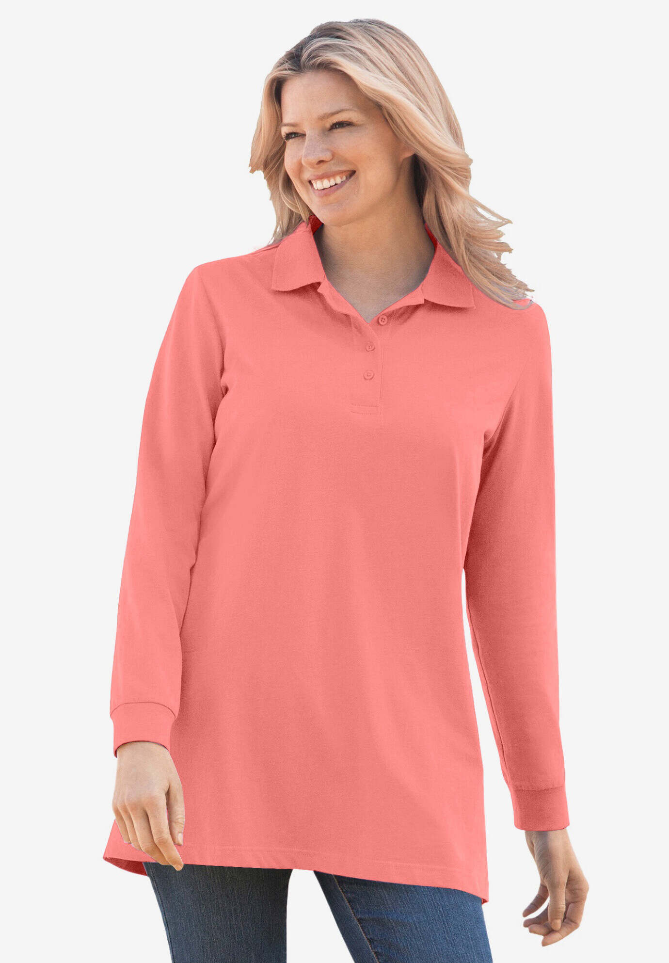 Long-Sleeve Polo Shirt