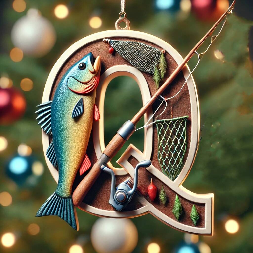 🎣Fishing Letter Ornaments