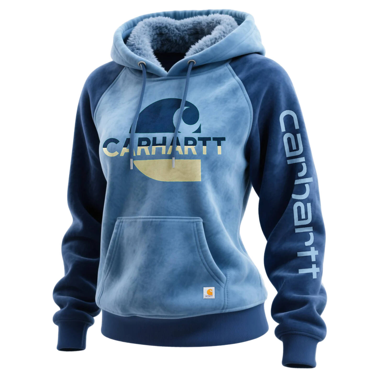 Women's Hooded Sweatshirt With Fur Collar