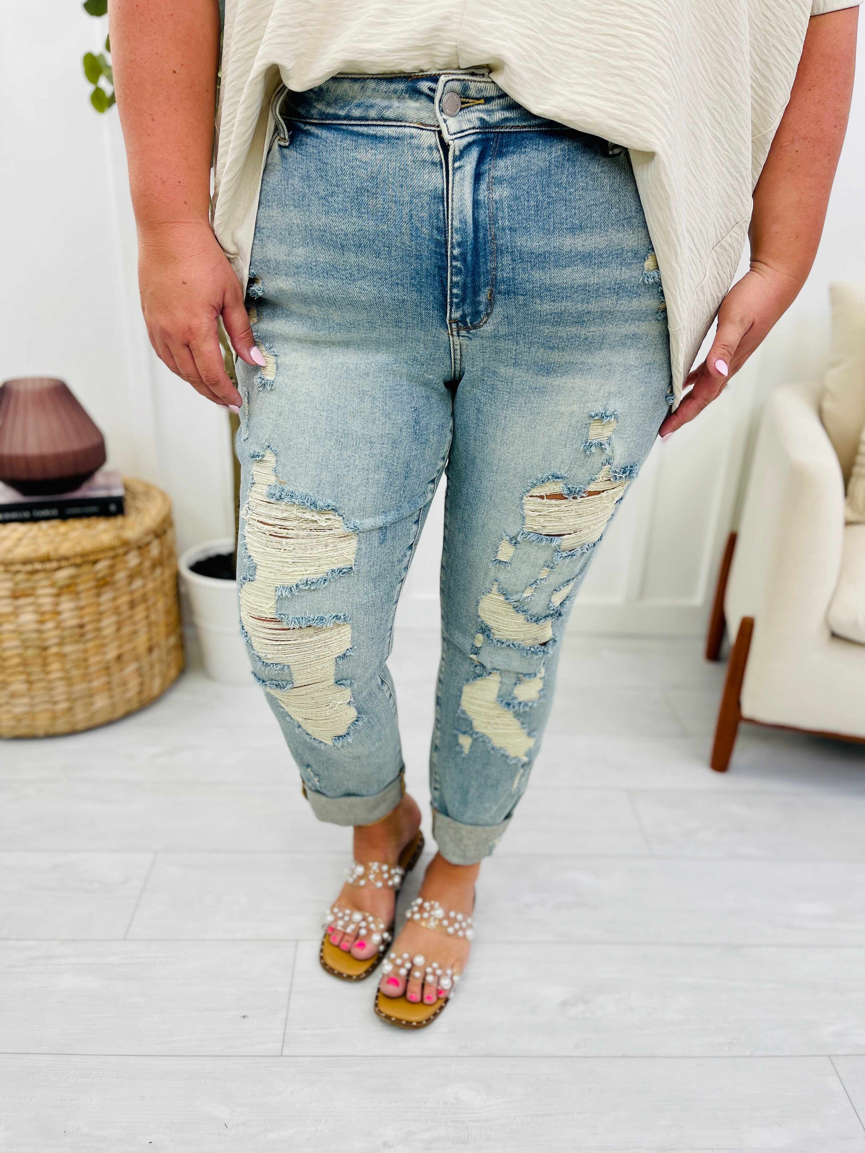 REG/CURVY Cuff It Boyfriend Jeans