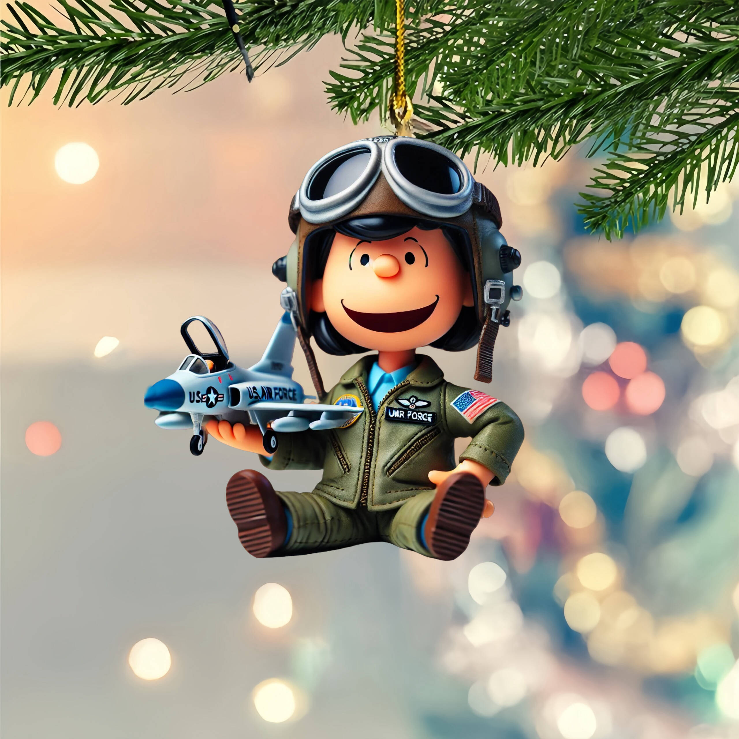 🔥LAST DAY 50% OFF- 🎖️Veteran Tribute Snooopy & lucy Ornaments