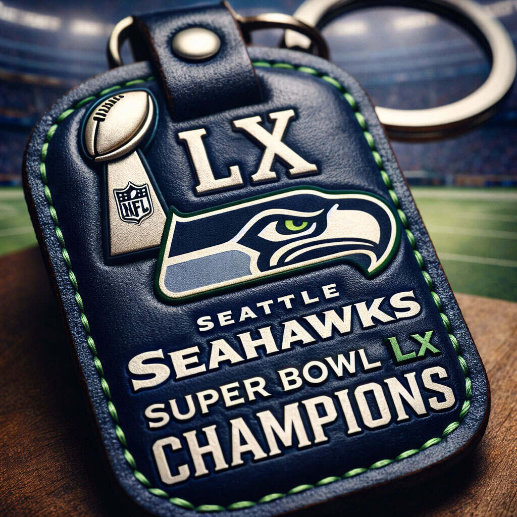 Seahawks 2026 Super Bowl LX Champions Keychain