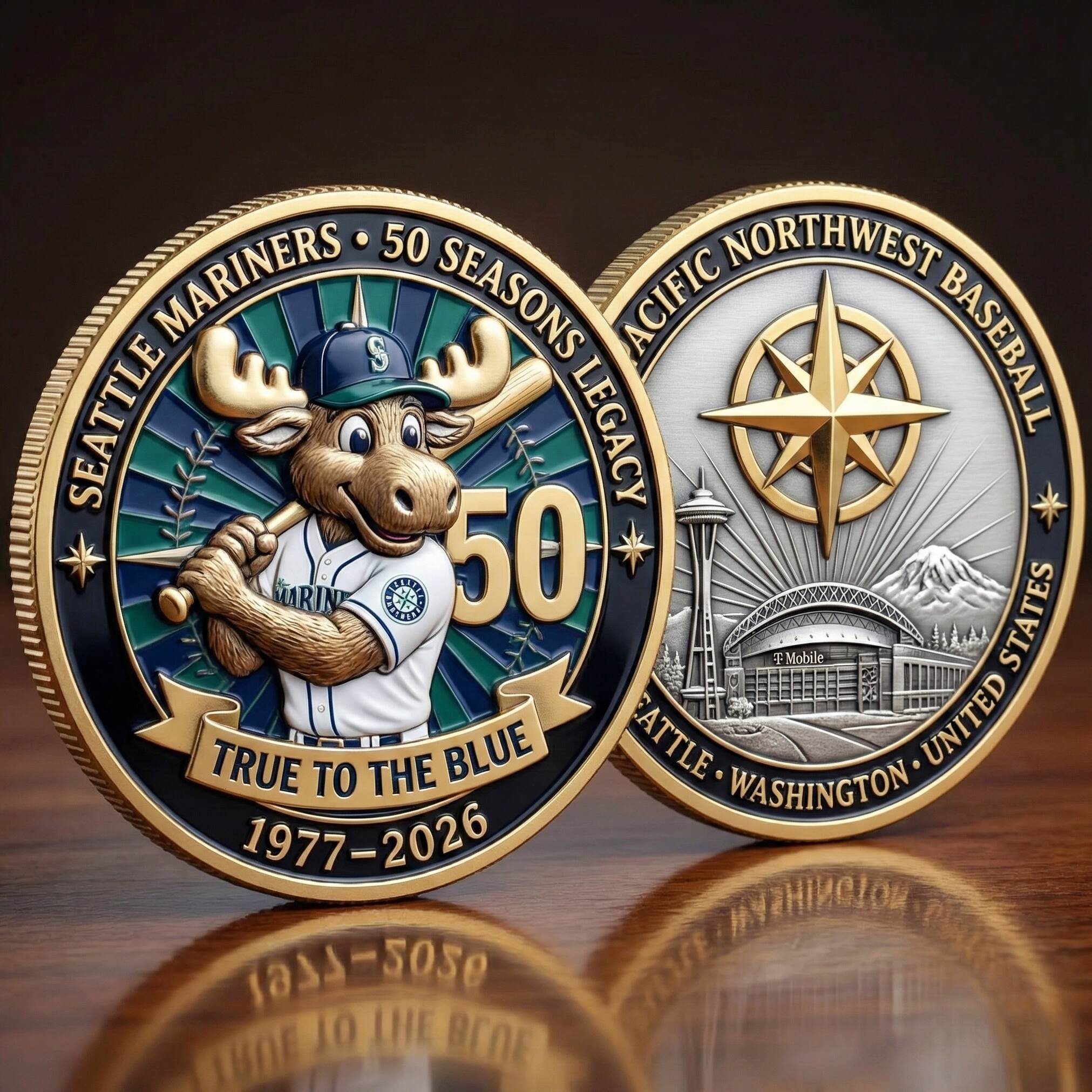 SEA Mariners 50 Seasons Legacy Collectible Coin