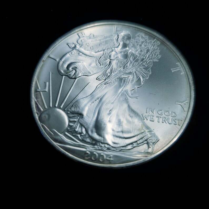 2004    American Silver Eagle   -  1 Oz .999 Silver -  # 601