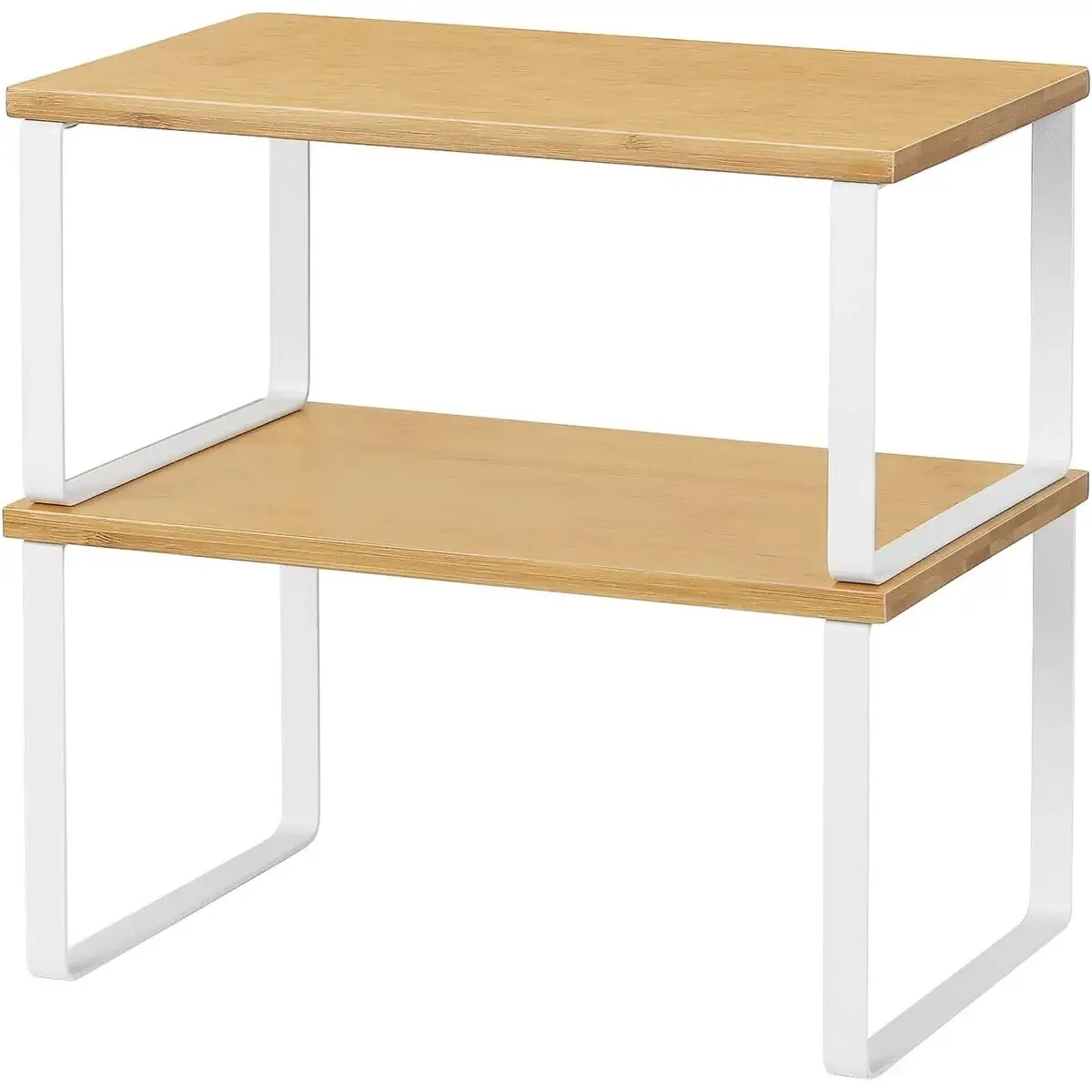 Stackable Kitchen Cabinet Shelves Organizer