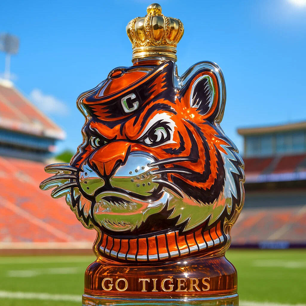 Clemson Tigers Whisky Bottle