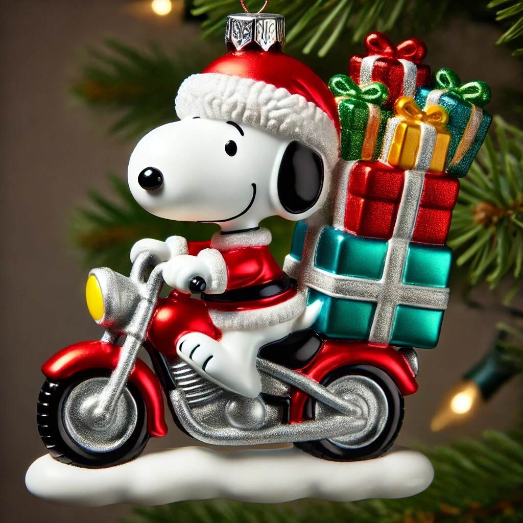 Snoooopy Gift Giving Christmas Ornament