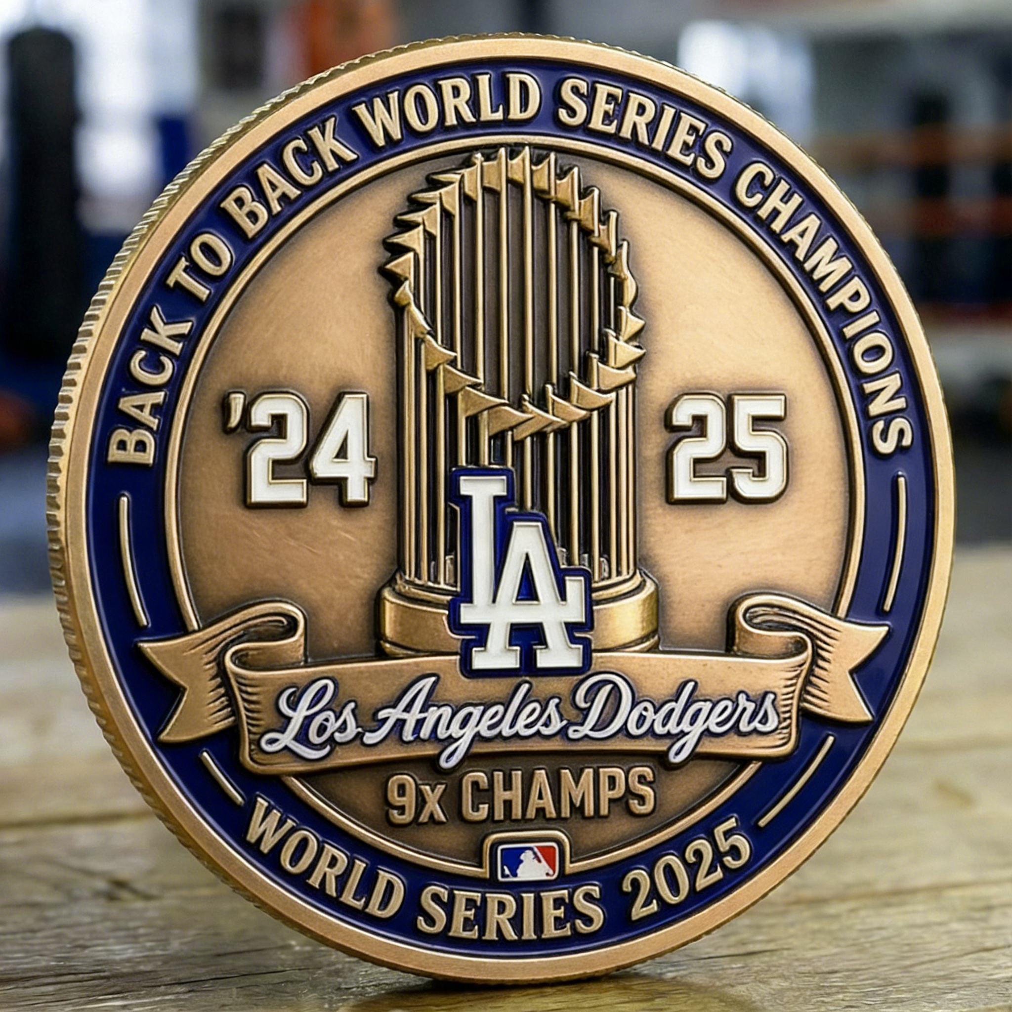 Los Angeles Dodgers World Series Champions commemorate coin