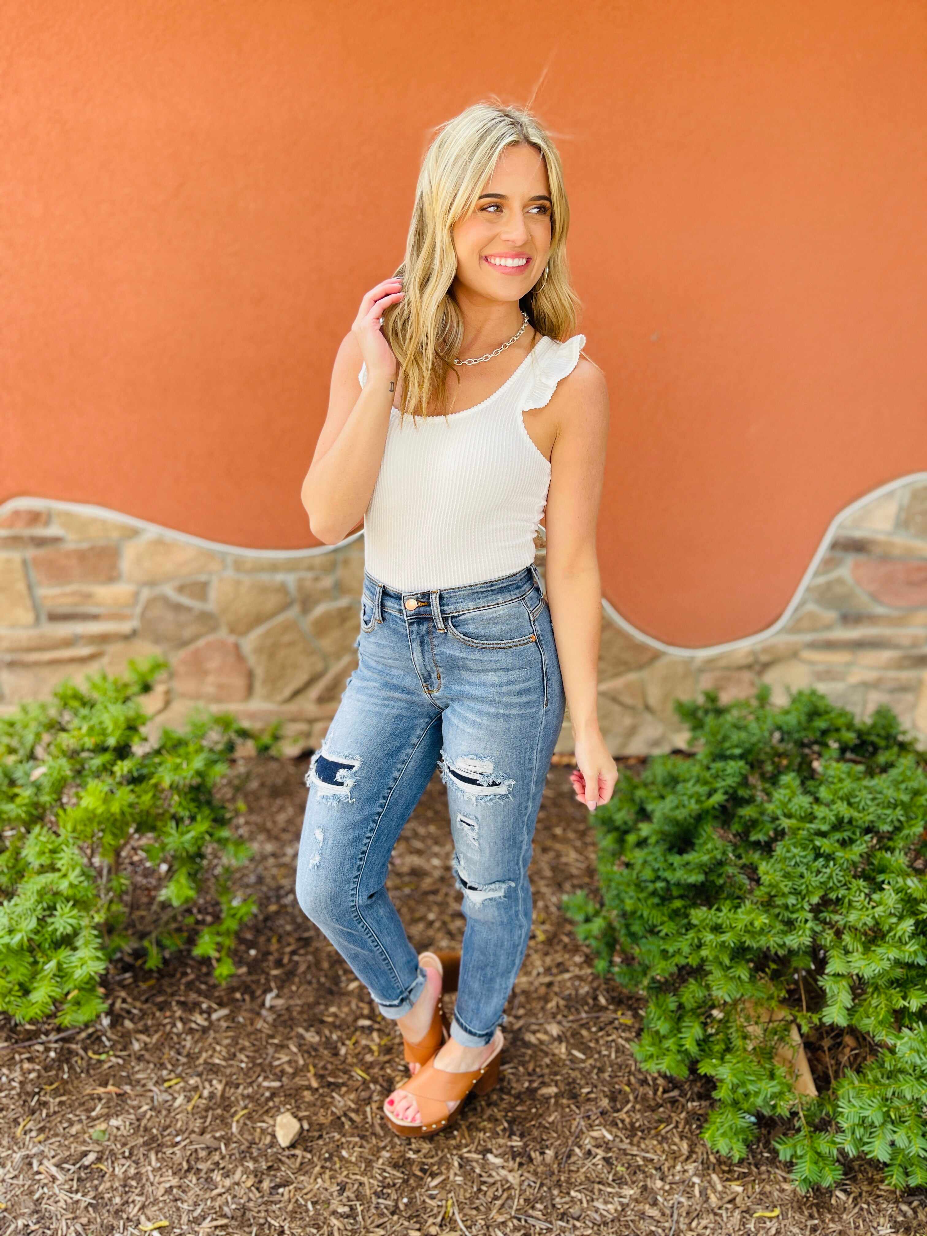 REG/CURVY Best In The Patch Midrise Relaxed Fit Jeans