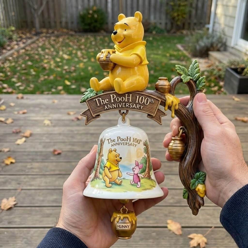The Pooh 100th Anniversary Commemorative Wall Bell