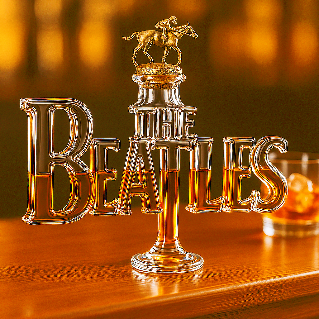 The Beatles 65th Anniversary Whiskey Bottle
