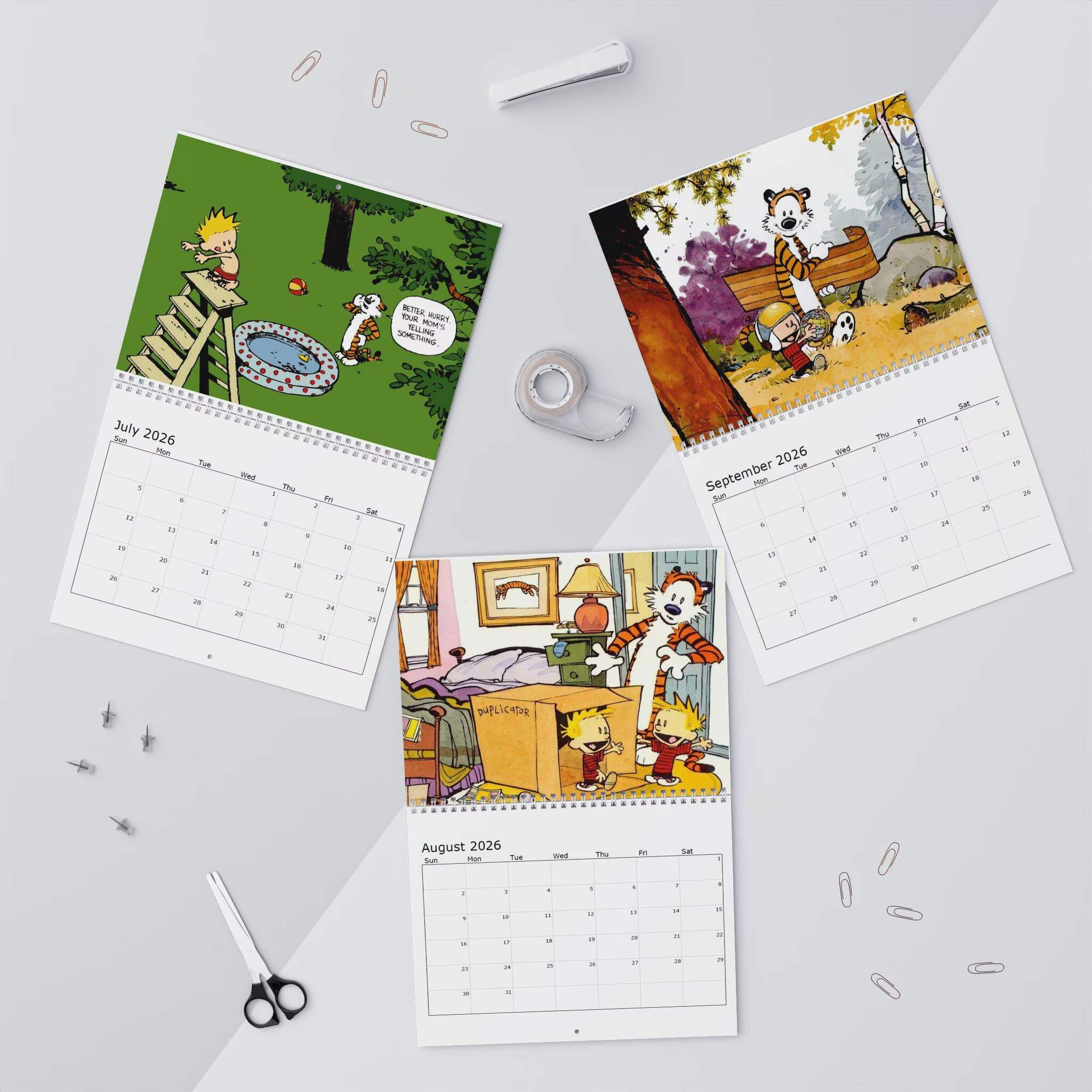 Calvin & Hobbes 2026 Nostalgia Wall Calendar