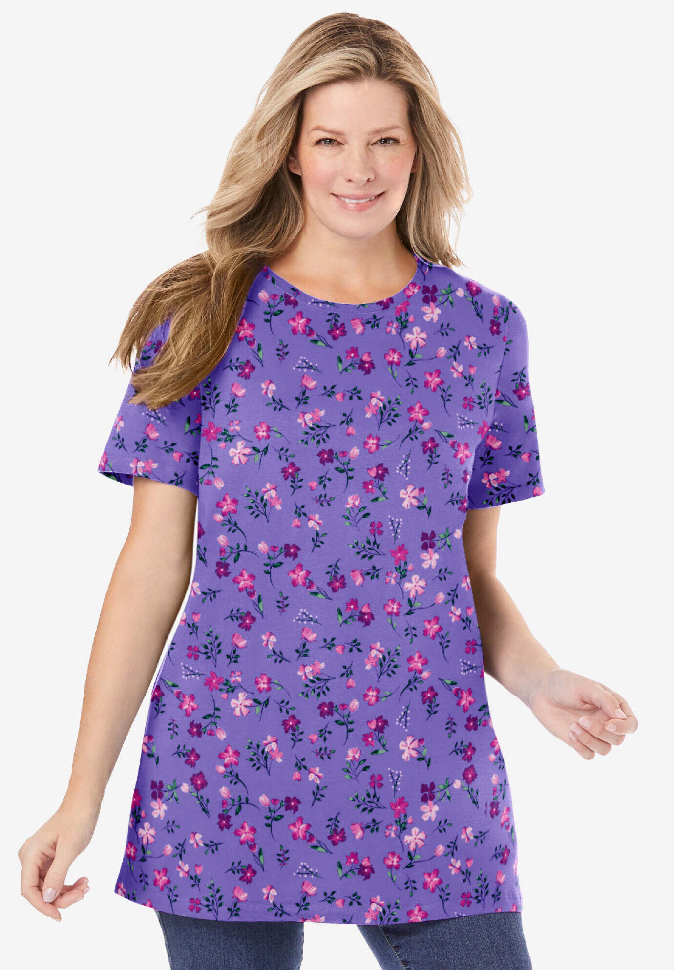 Perfect Printed Crewneck Tunic