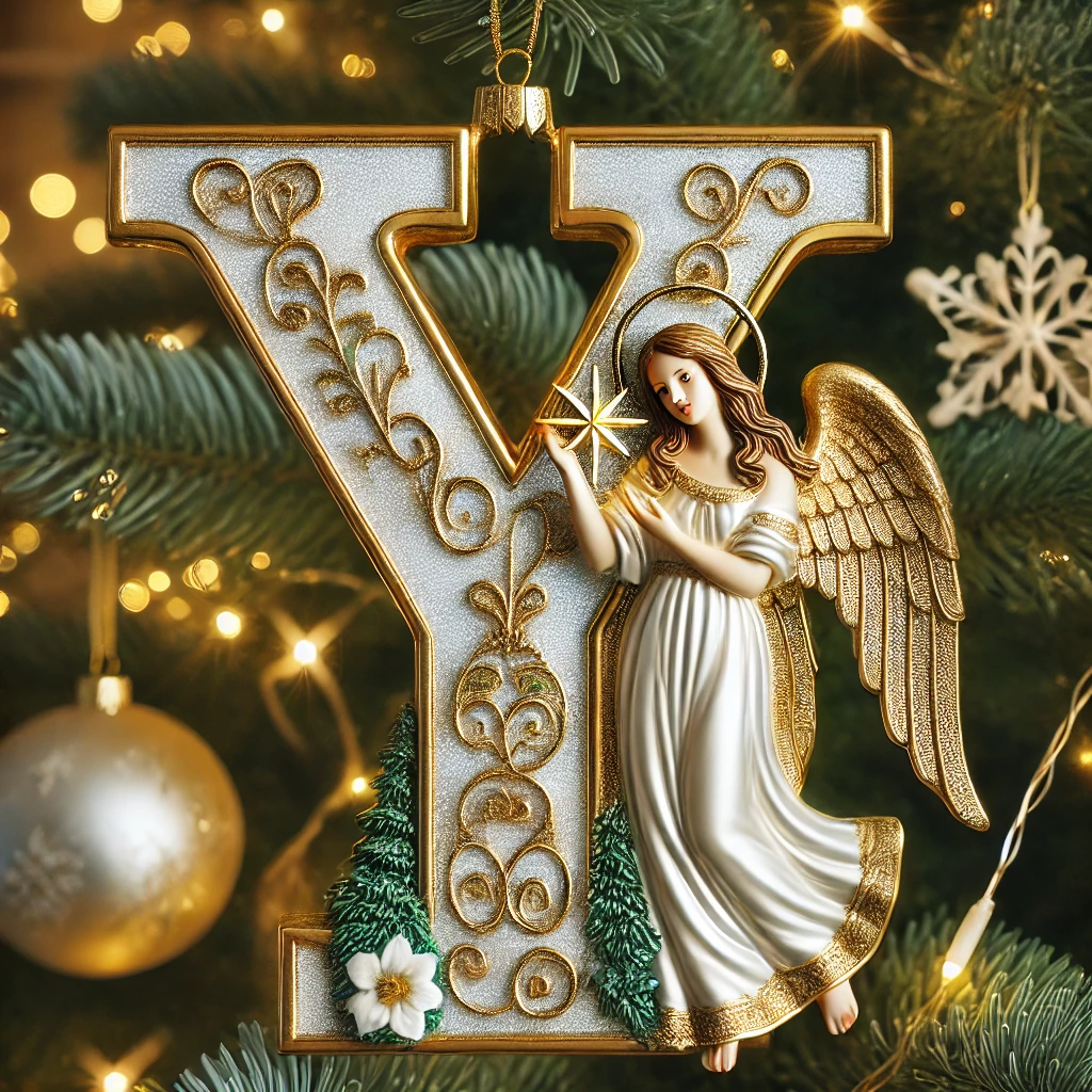 Angel Letter Christmas Tree Ornament