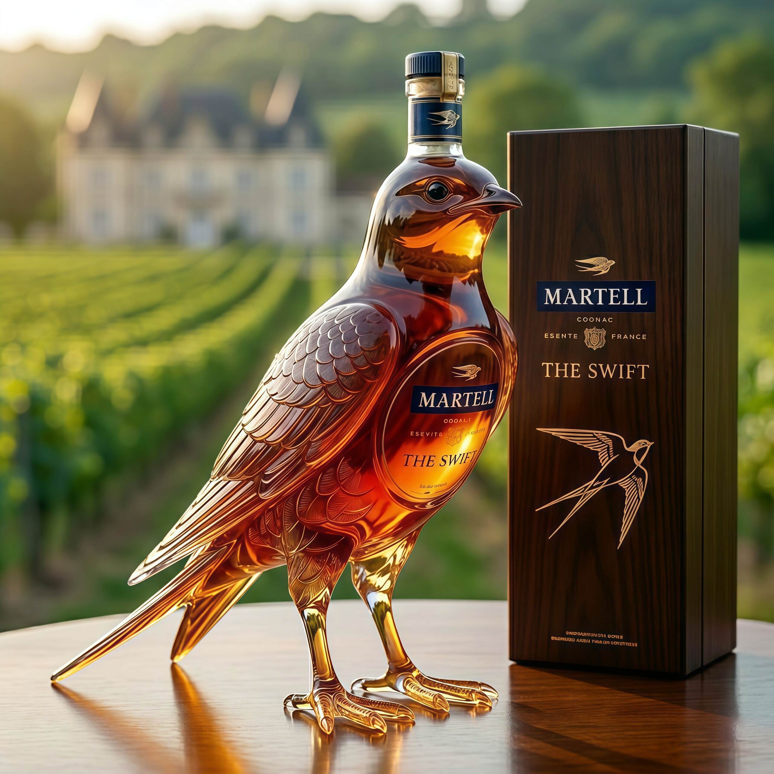 🥃✨ Martell 3D The Swift Cognac Bird Bottle