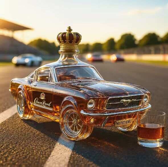 Ford Mustang Whiskey Bottle - 1965 Collector's Edition