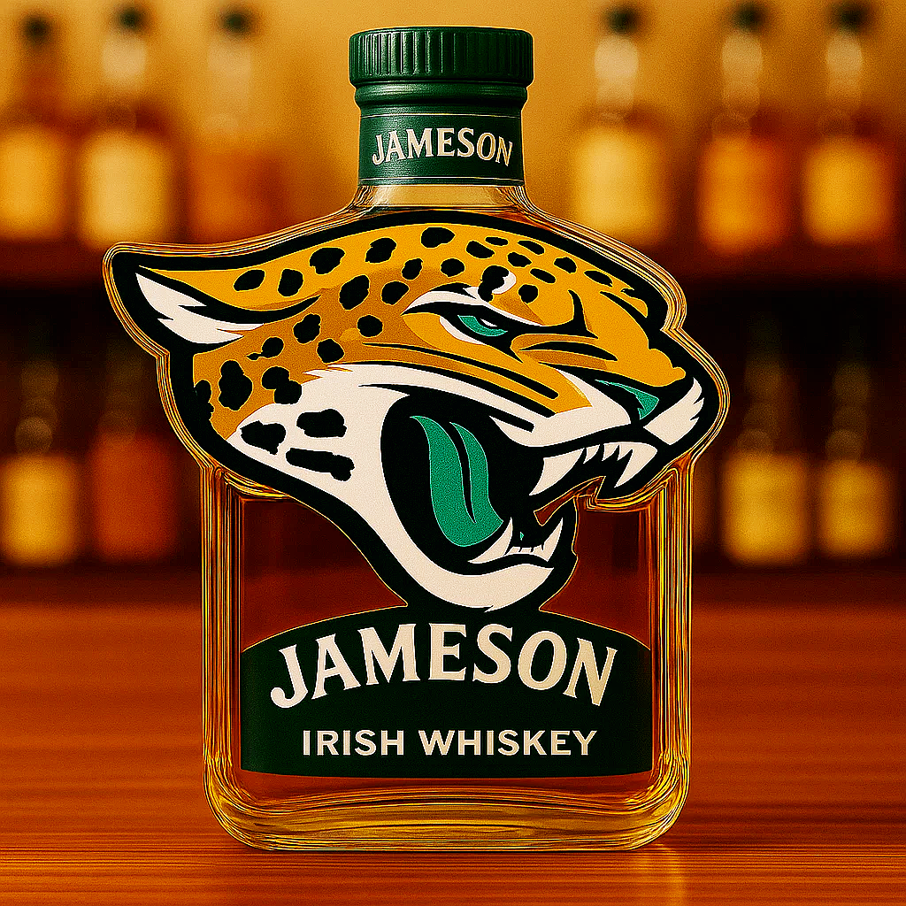 Jacksonville Jaguars Whiskey Bottle