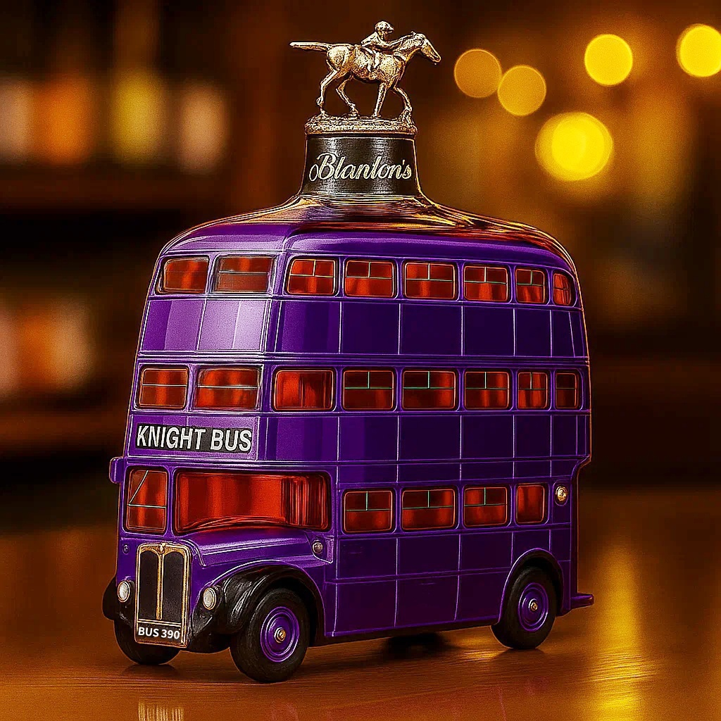 Knight Bus Whiskey Bottle