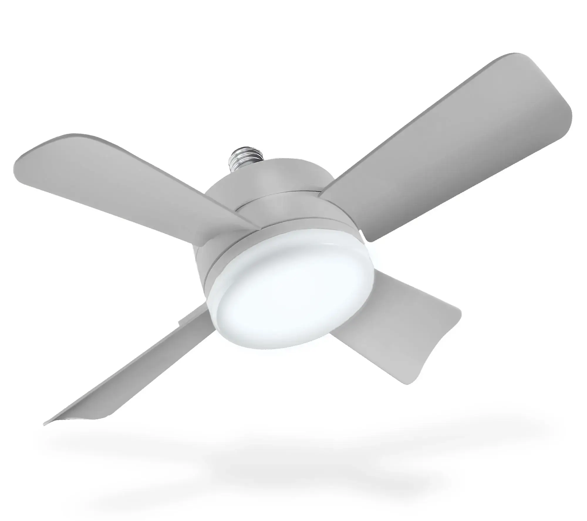 2-in-1 Socket Ceiling 3 Speed Fan & LED Light with Remote