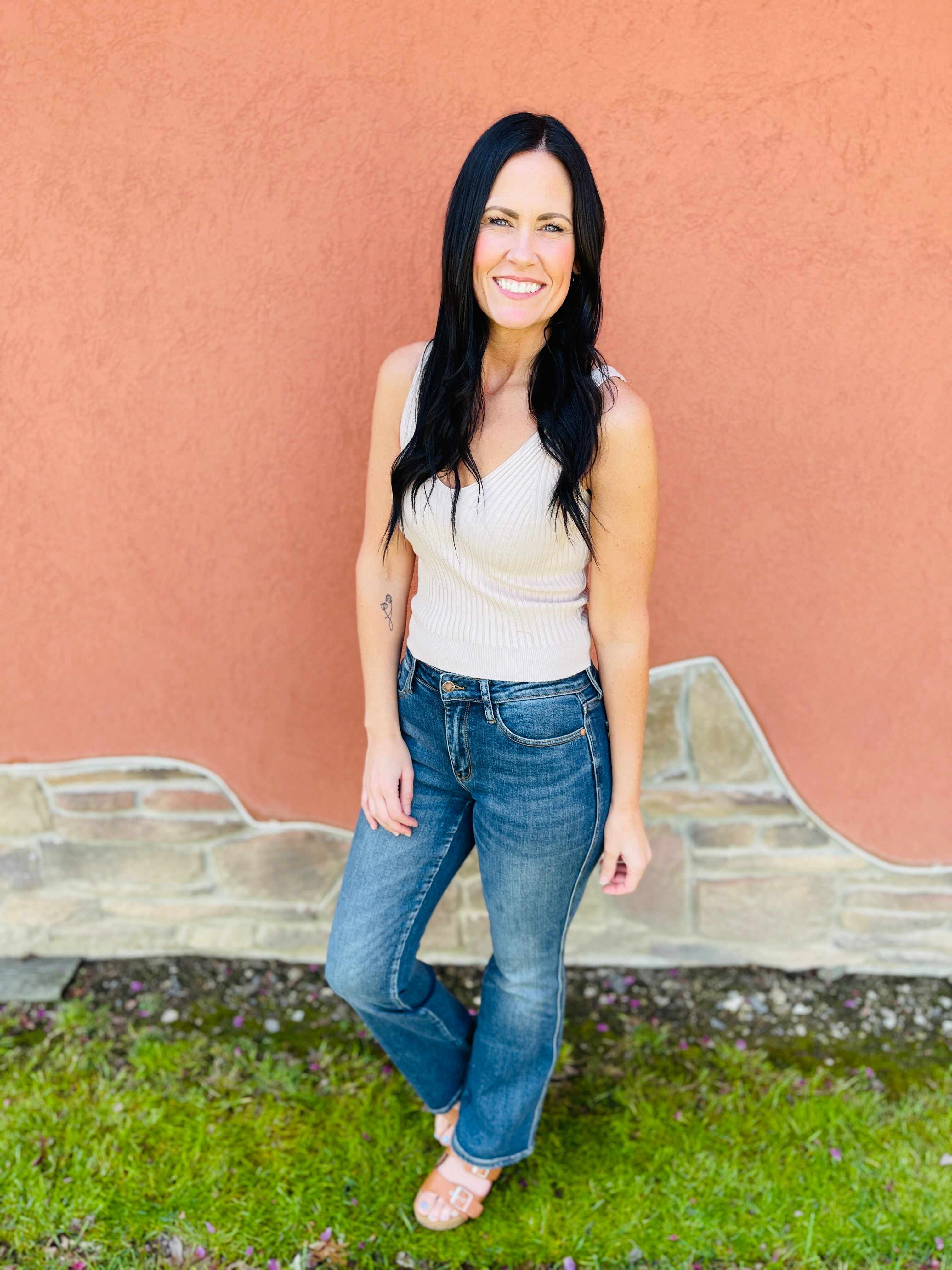 REG/CURVY Can't Compete Midrise Bootcut Jeans
