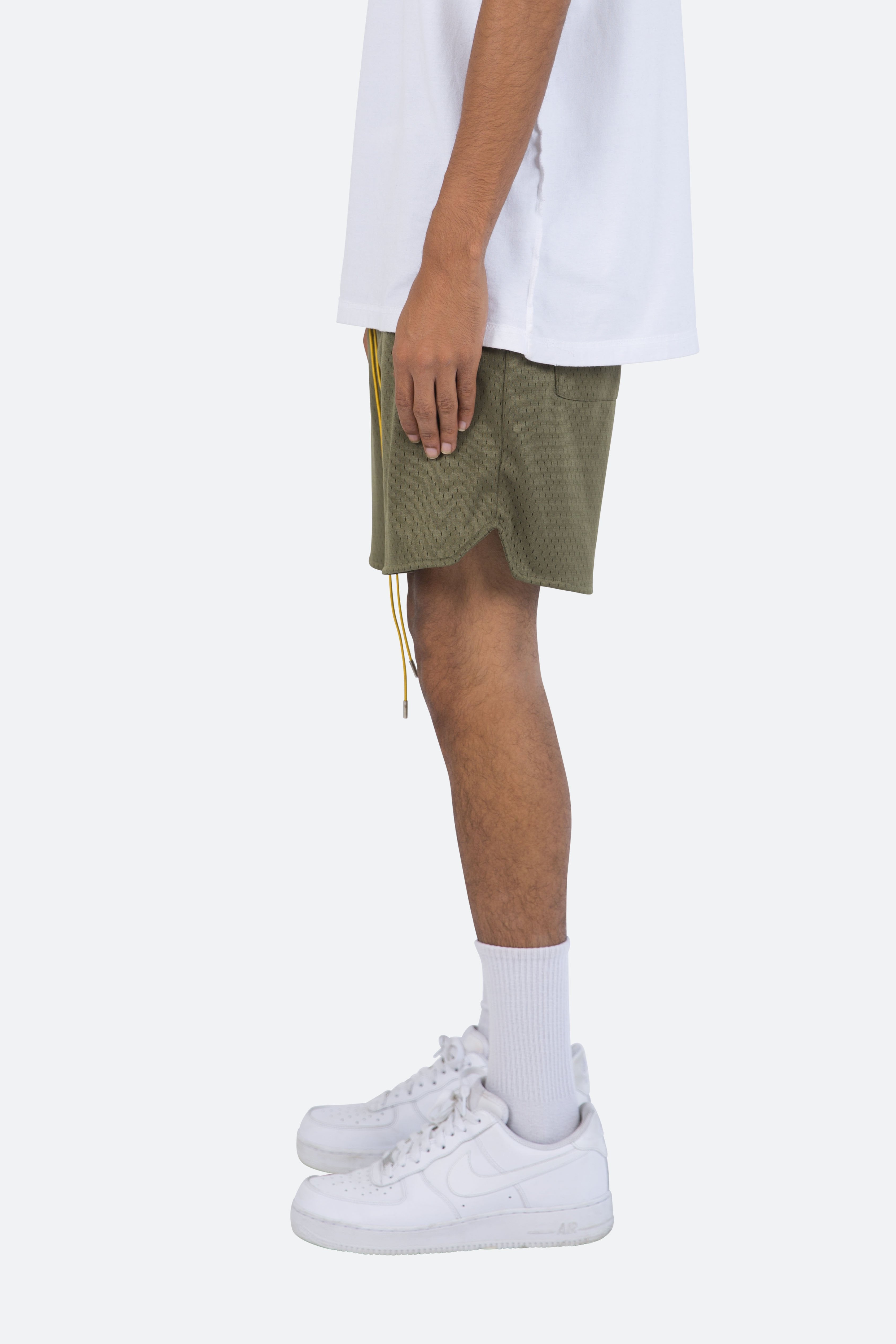 Basic Mesh Shorts - Olive