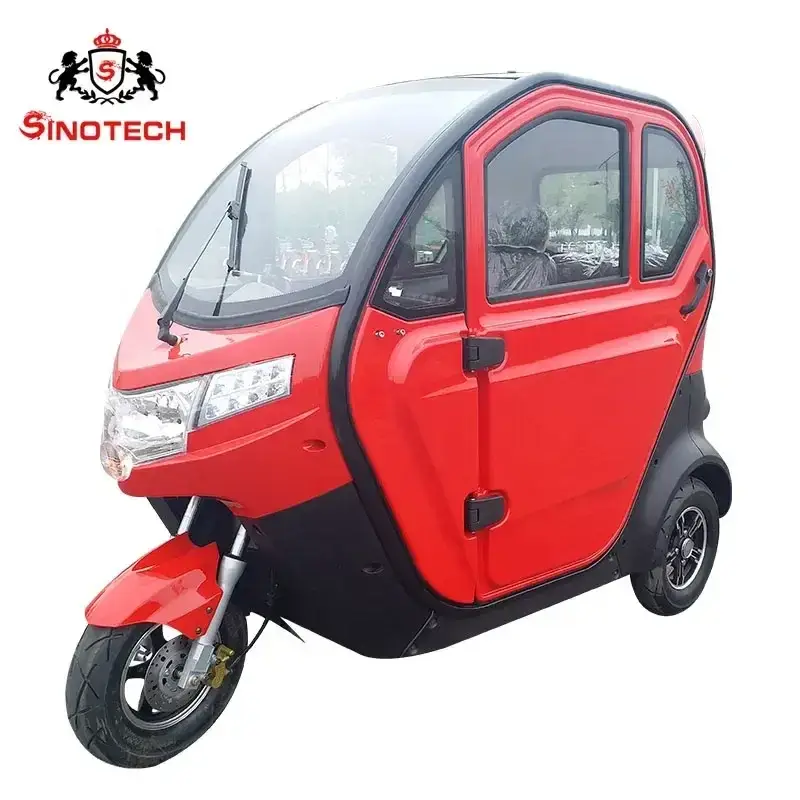 Family smart fully enclosed electric tricycle