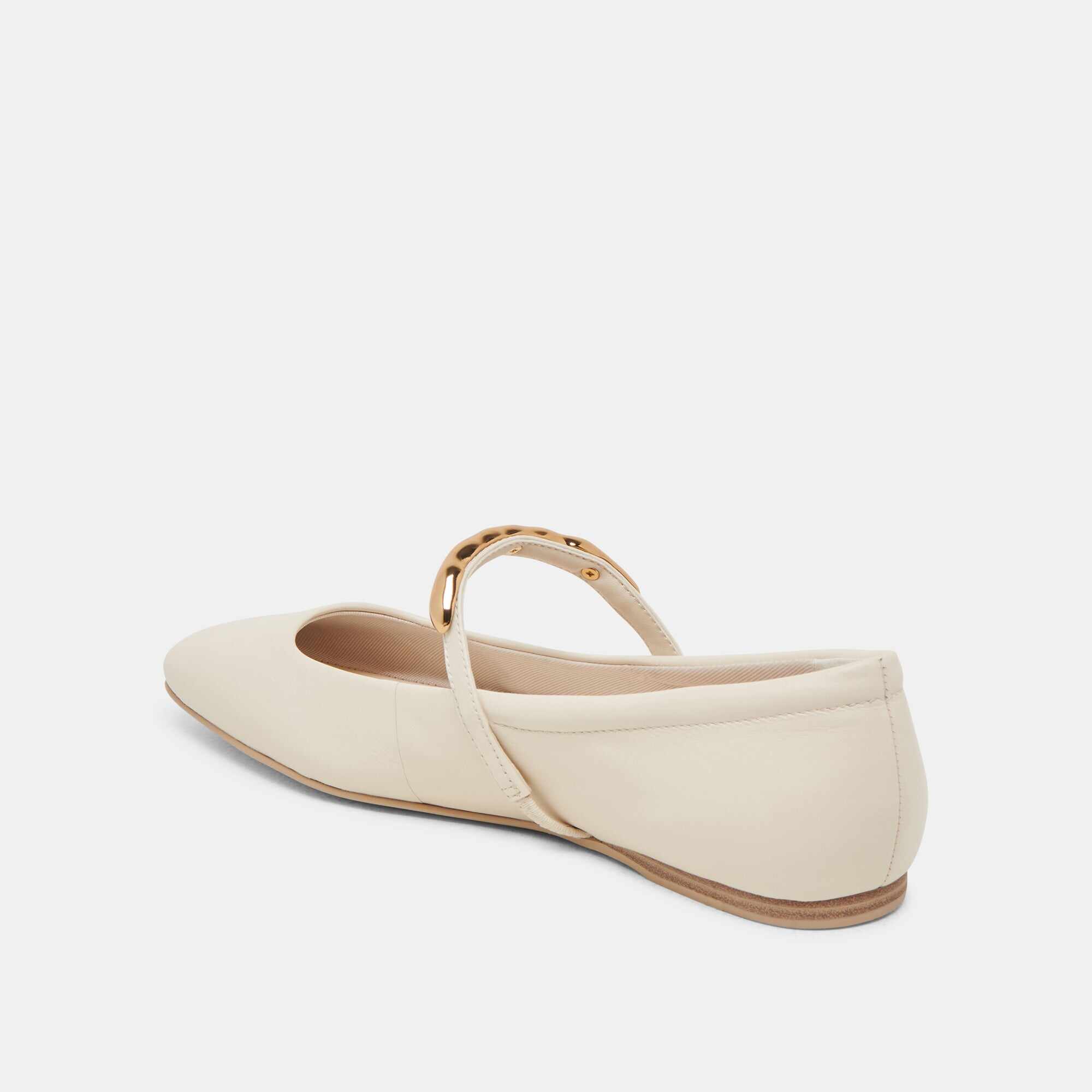 RADYA BALLET FLATS CREME LEATHER