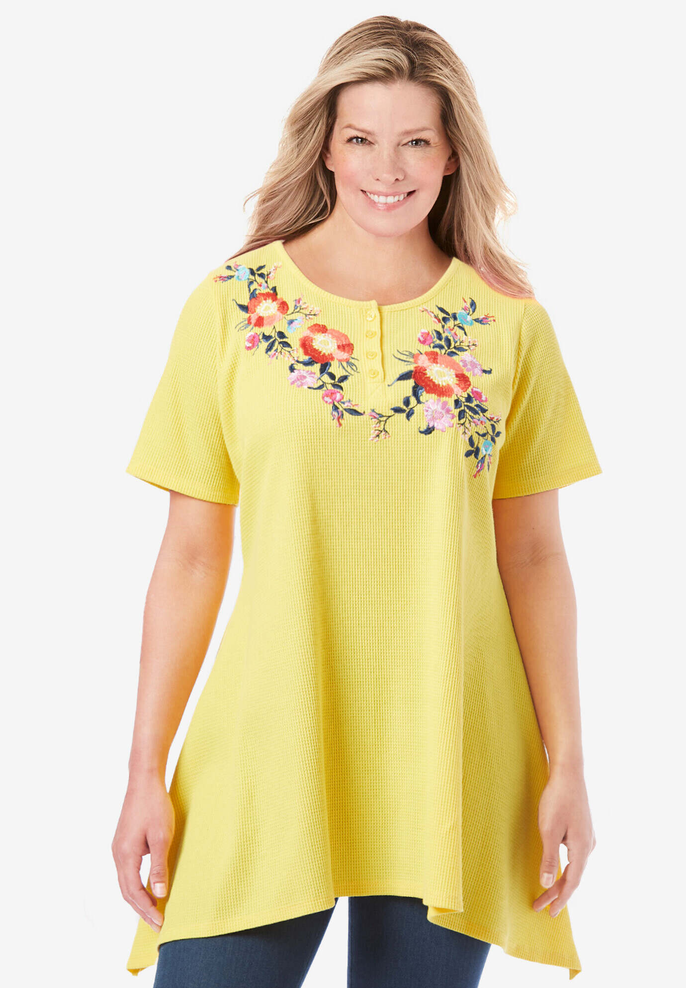 Embroidered Thermal Tunic