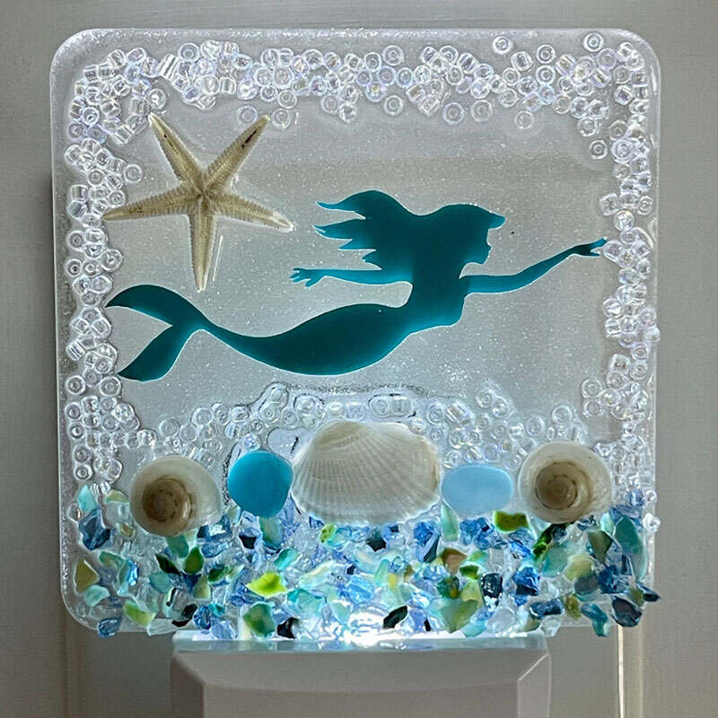 Sea Turtle Seashell Beach Night Light