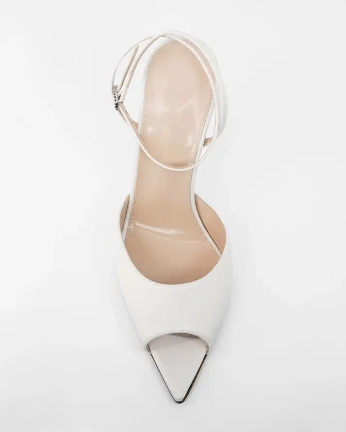 Luxury Satin Wedge Sandal with Crystal Buckle