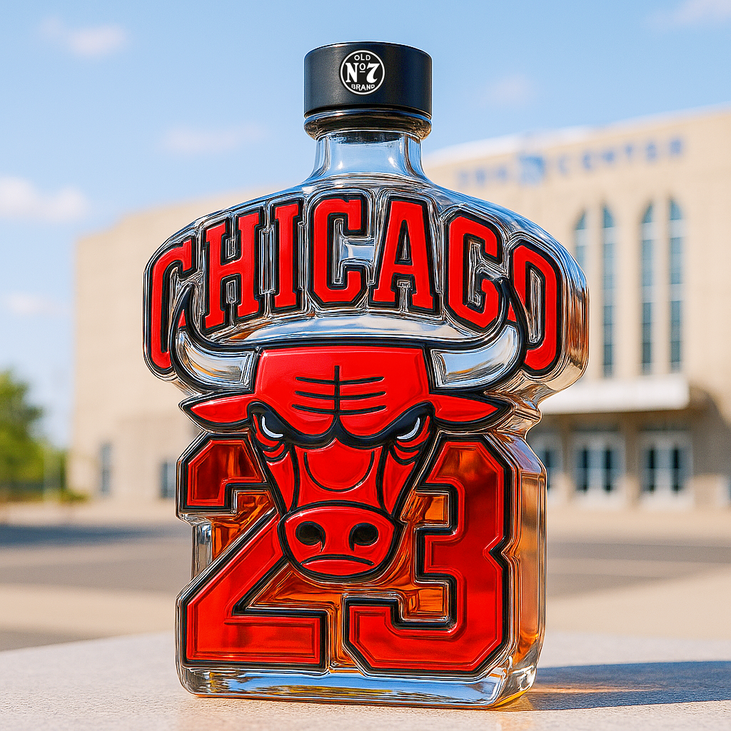 Chicago Bulls Salute Whiskey Bottle