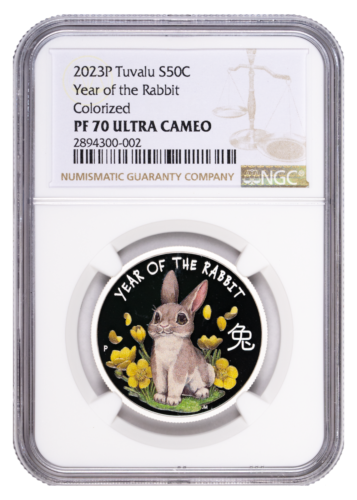 2023 Baby Rabbit 50c 1/2oz Silver Proof Coin