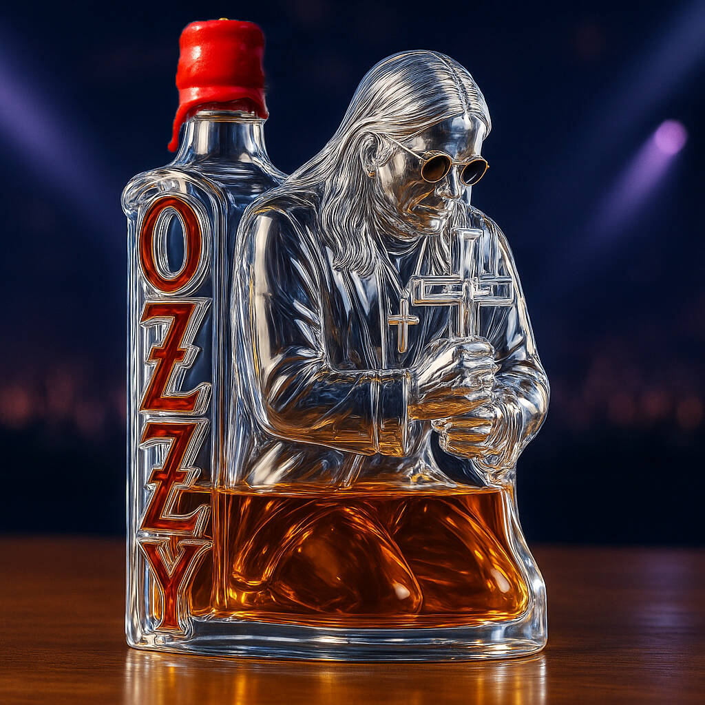 🕯️OZZY OSBOURNE Commemorative Whiskey Bottle