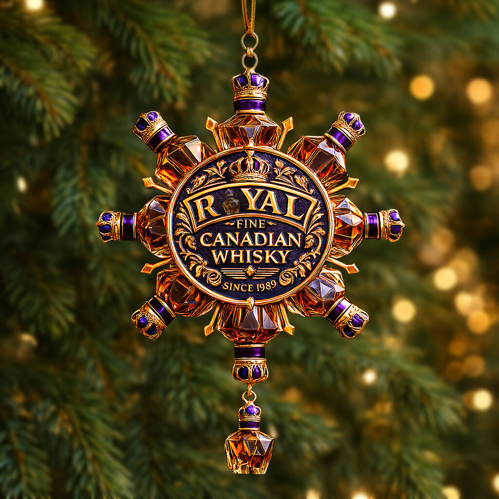 Royal Canadian Whisky Snowflake Ornament