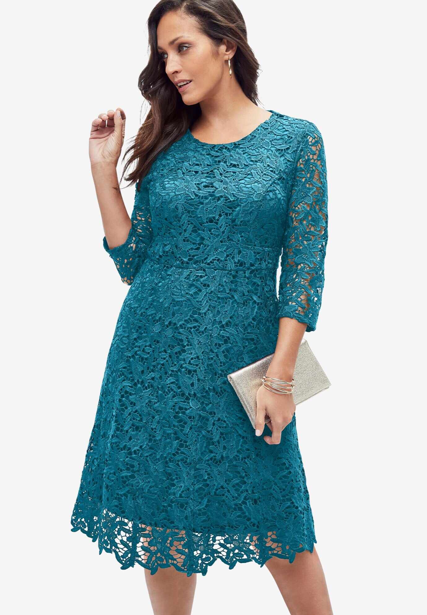 Lace Fit & Flare Dress