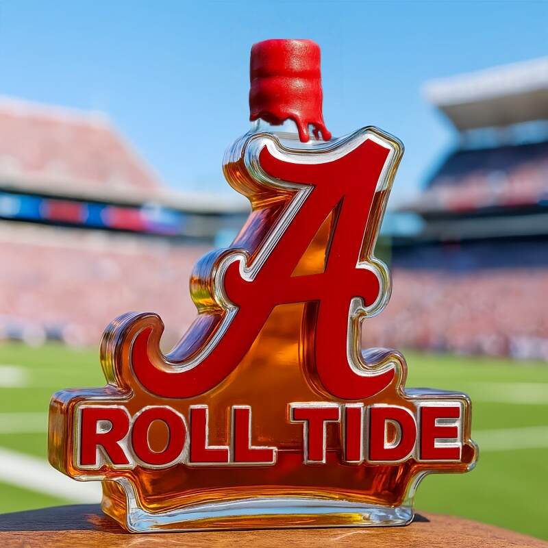 Alabama Crimson Tide Roll Tide Limited Edition Whisky Bottle