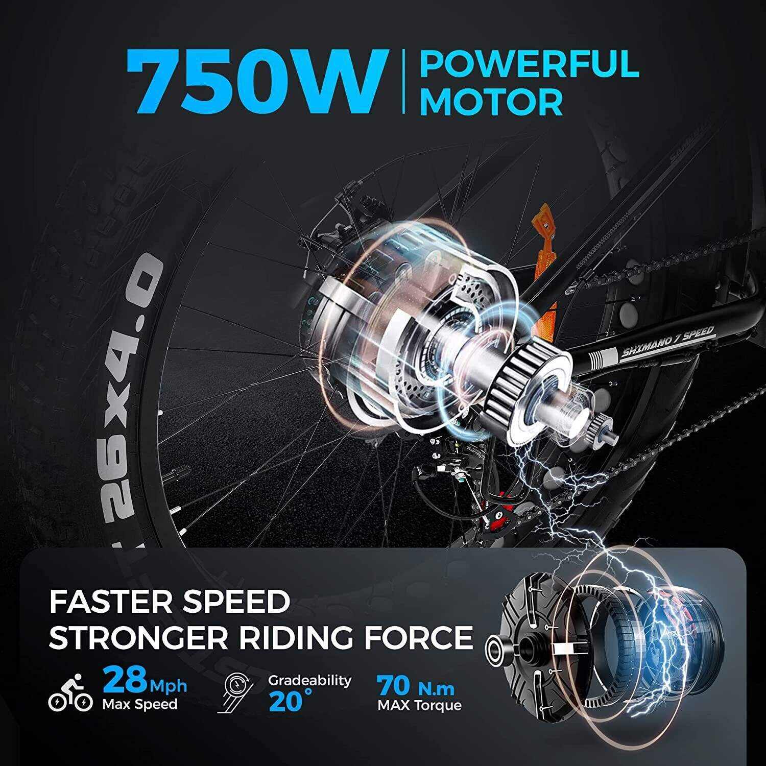 🔥Clearance Sale🔥✨ electric bike with 48V / 15Ah lithium battery✨