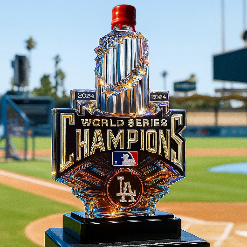 Los Angeles Dodgers 2024 World Series Champions Limited Edition Whisky Bottle