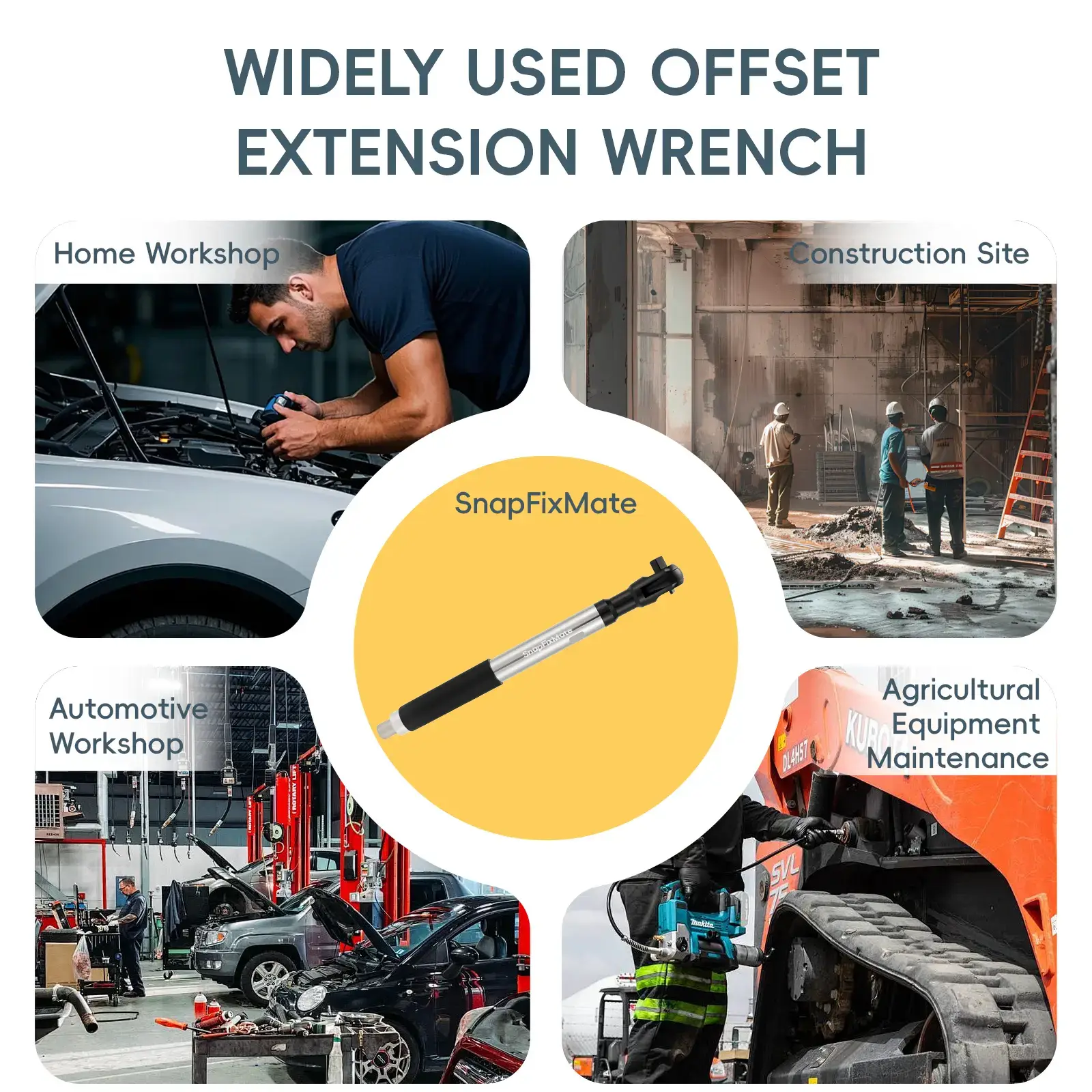 1/2in Wrench Extend Rod, Ni Cr Alloy Steel Multifunctional Universal Wrench Extender, Compact Size and Lightweight Design, for Fastening Tasks