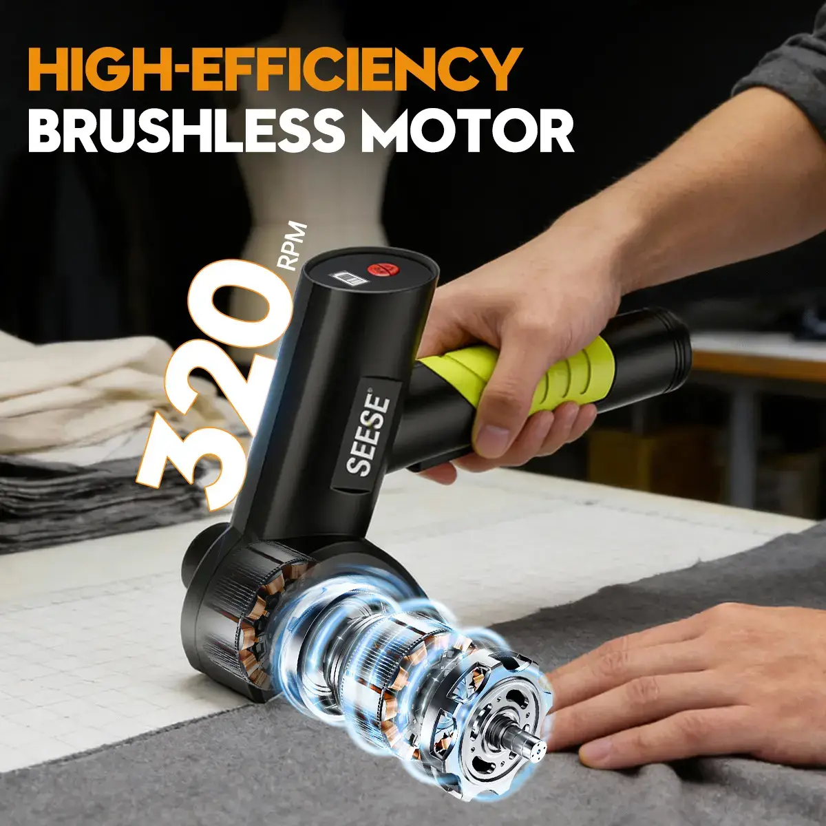 Cordless Electric Scissors - Portable Fabric Cutter