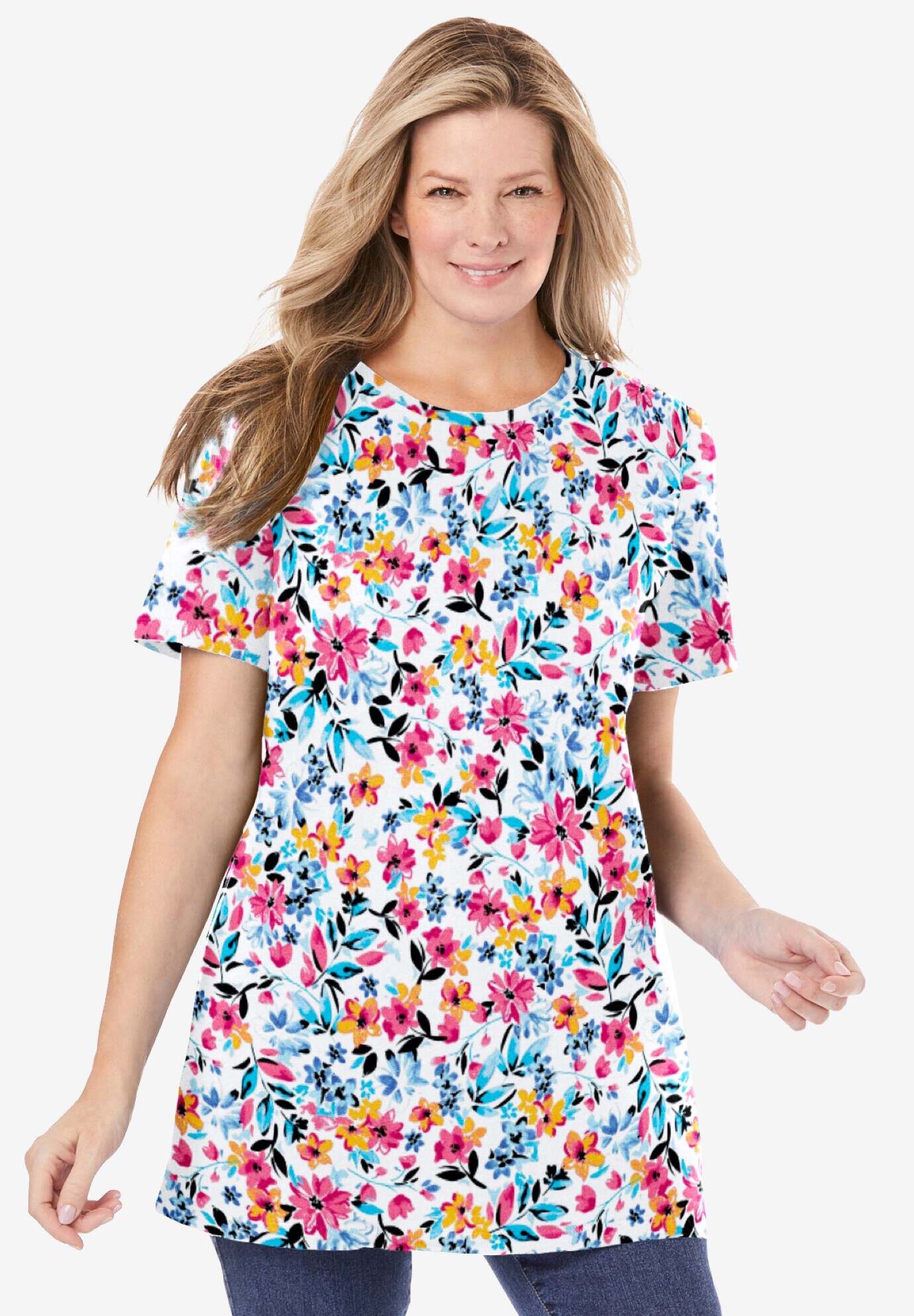 Perfect Printed Crewneck Tunic