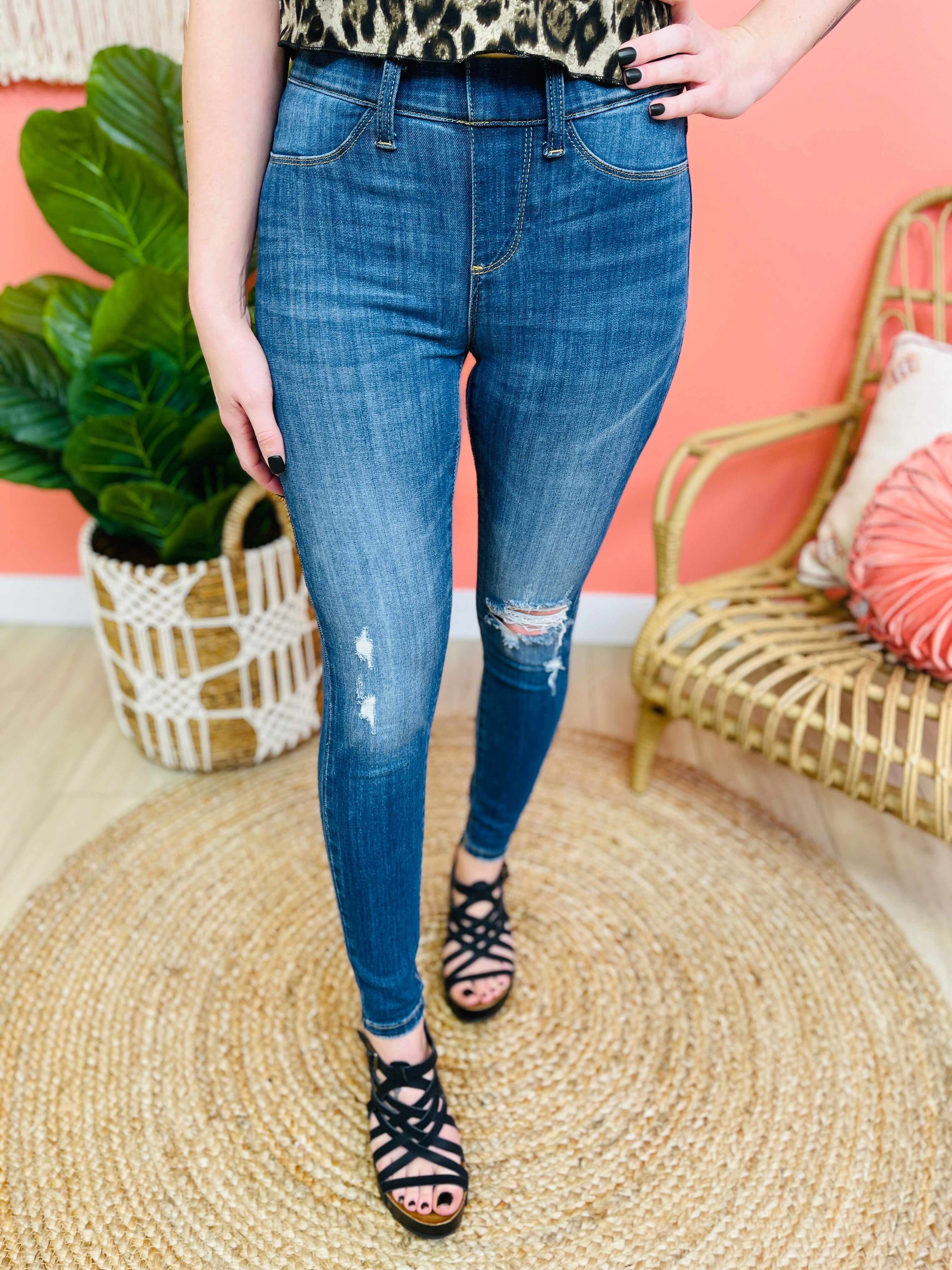 Plus/Reg AH, Push It Pull On Skinny Jeans