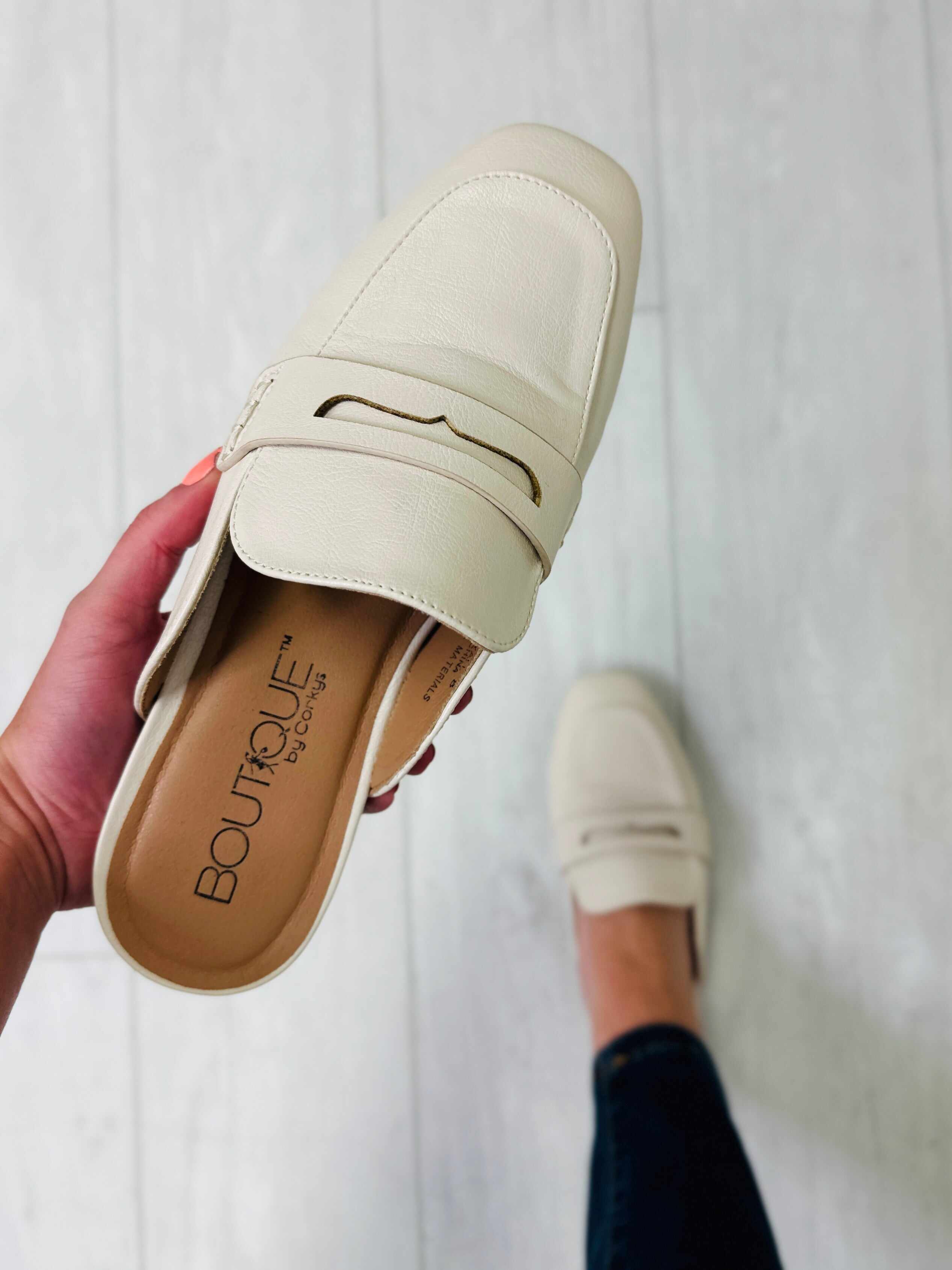 Slide Through The Week Mules In Ivory